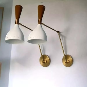Sputnik Wall Italian Light  Wall Fixture Lamps Mid Century Wall Sconce Pair Lamps