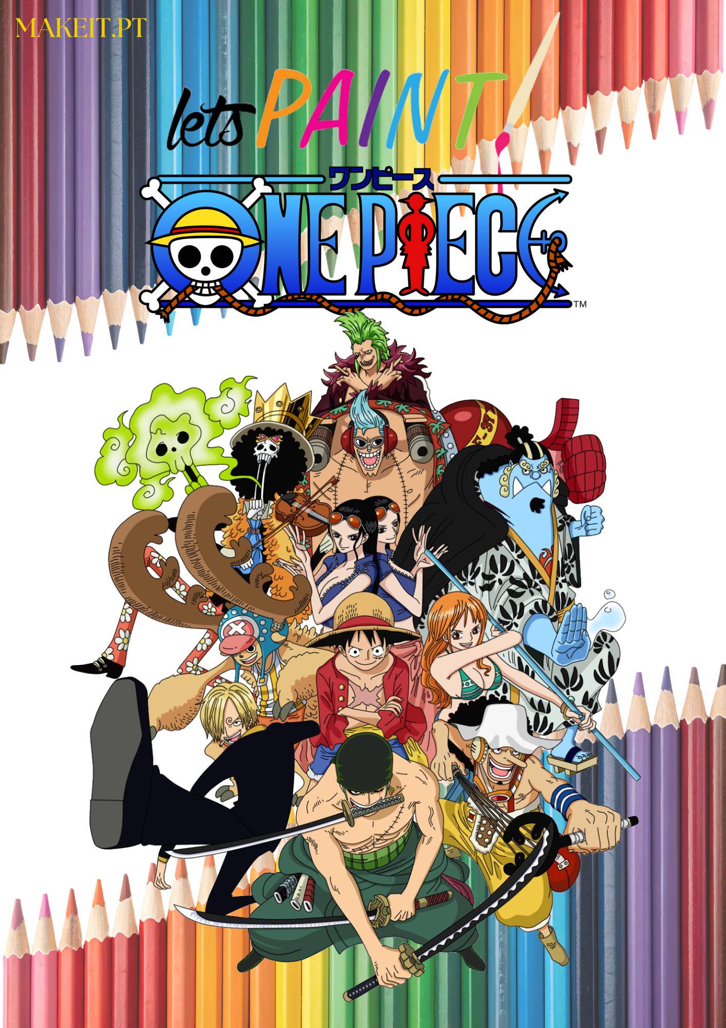 One Piece Coloring Book | 20+ Printable PDF Pages | Creative