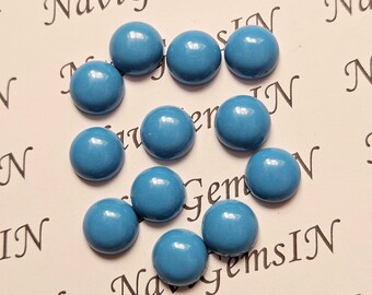 AAA Turquoise Round Cabochon Gemstones (1.5-15 MM)