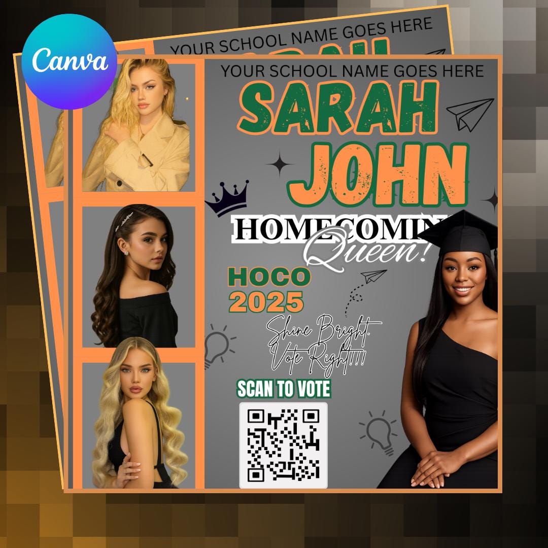 Queen Flyer Template Editable Canva Design Etsy