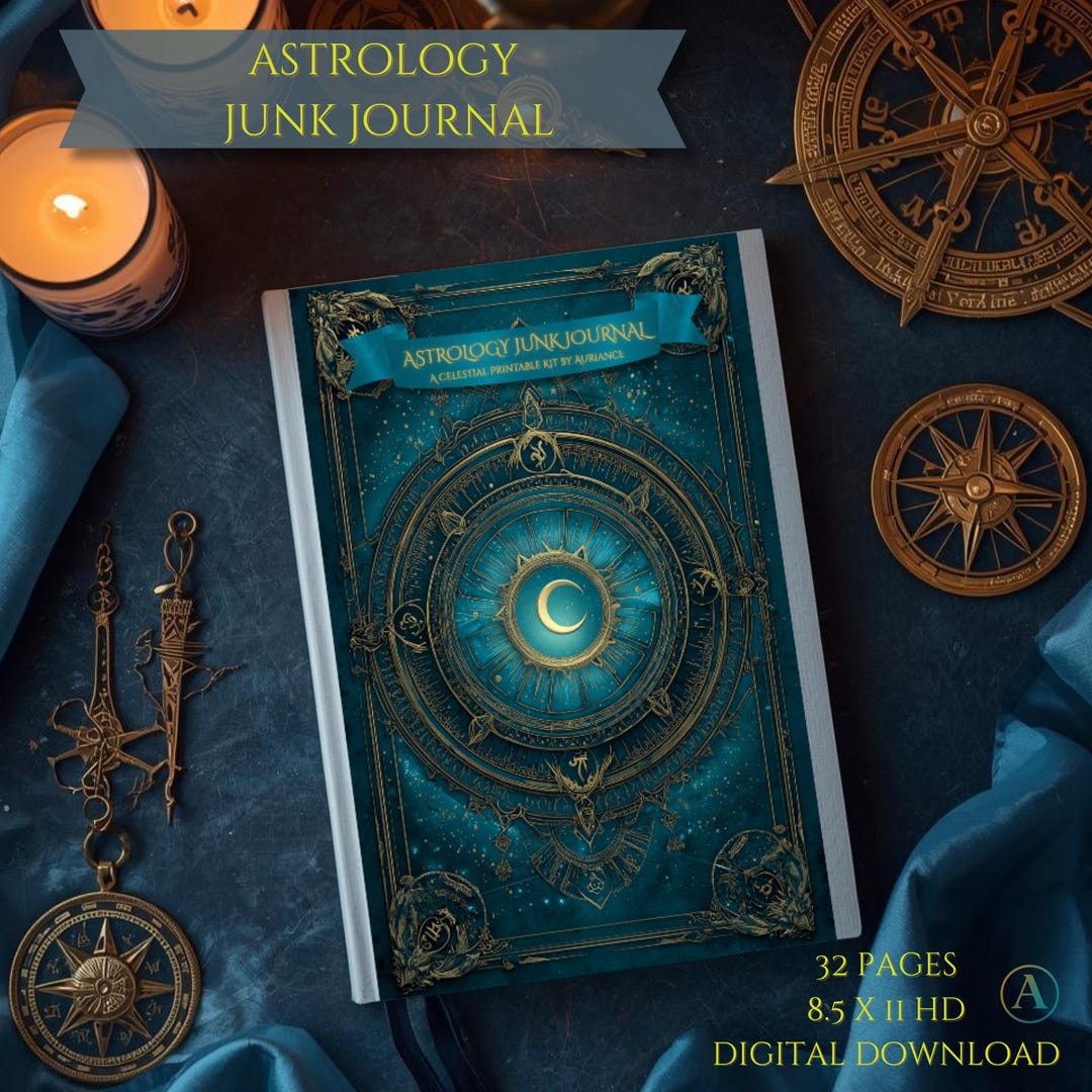 Astrology Junk Journal Kit – Witchy Celestial Printable Pages and ...