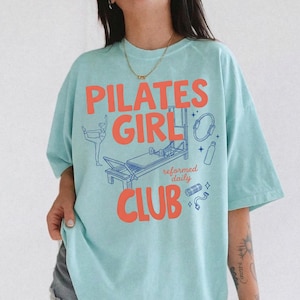 Pilates-tröja för dagliga Pilates-tröjor, Pilates-tjejklubbtröja, rolig Pilates-present, gymflicka i komfortfärger, Pilates-älskare i Reformer-stil bild 1