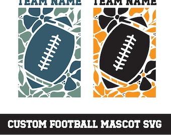 Custom Mascot Football PNG Image, Personalized Mascot And Colors, Sublimation Designs Downloads, PNG File