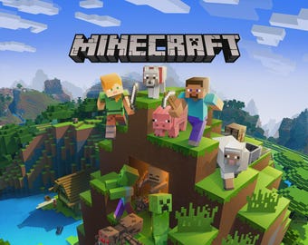 Digital Pixel Block Coloring Book – Video Game Inspired – 14 Pages Printable