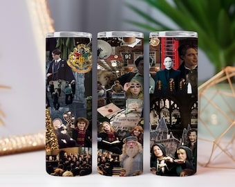 Paquete de 2 envoltorios de vidrio de colores para vasos con diseño de mago: Arte de niño mágico (descarga digital PNG)