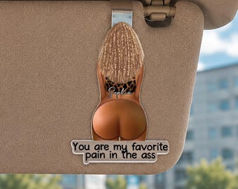 Funny Drive Safe Squishy Car Visor Clip, Custom Drive Safe I Fcking Love You Car Accessory Visor Clip, Funny Anniversary Gift for Husband