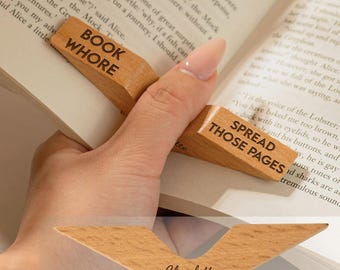 Spread Those Pages Custom Book Page Holder, Book Lover Gift, Anniversary Birthday Gift For Her, Book Spreader, Wife Bookworm Gift, Book Ring