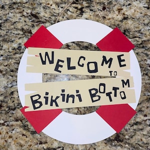 spongebob welcome sign