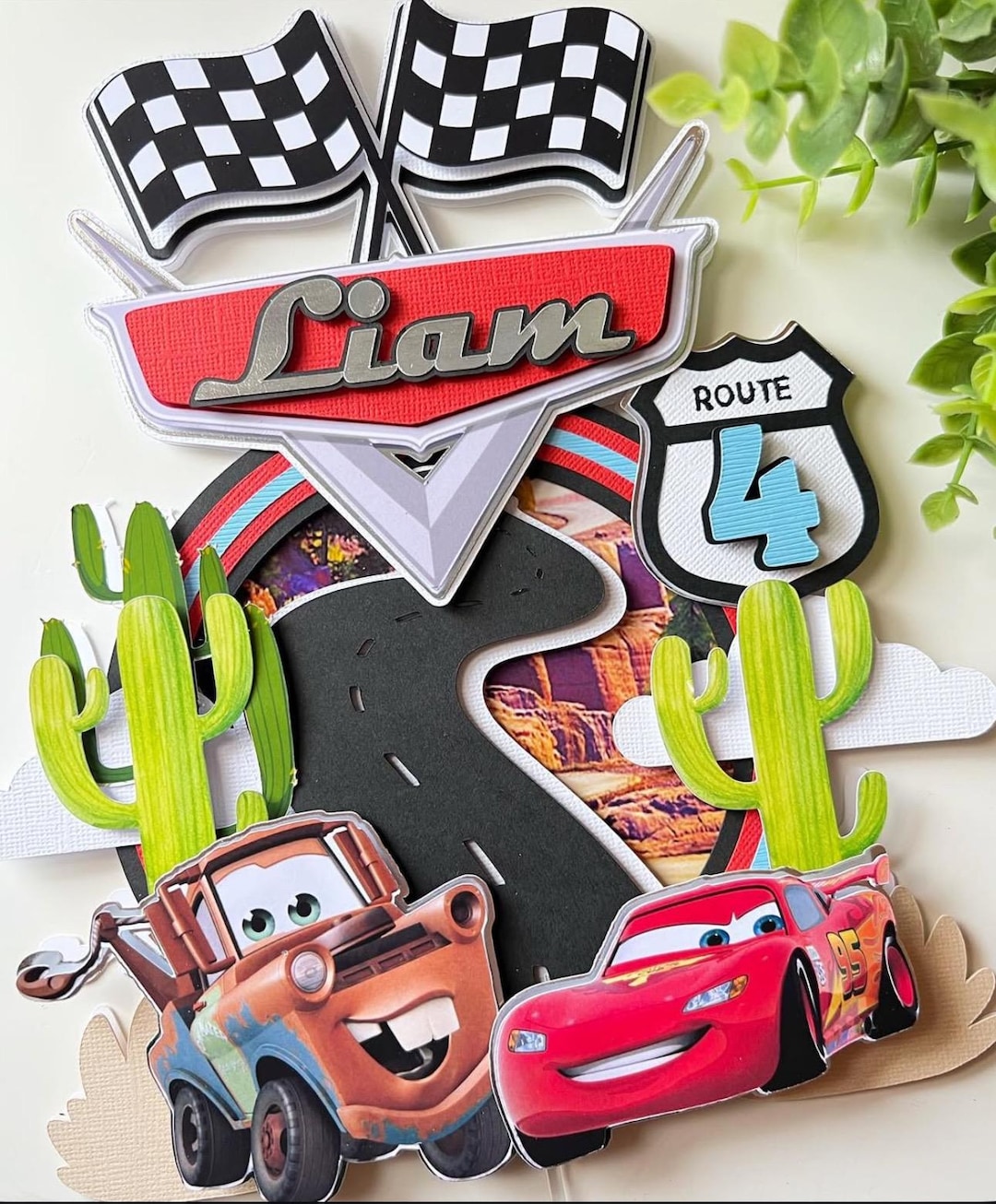 Cars Theme Cake Topper - Etsy