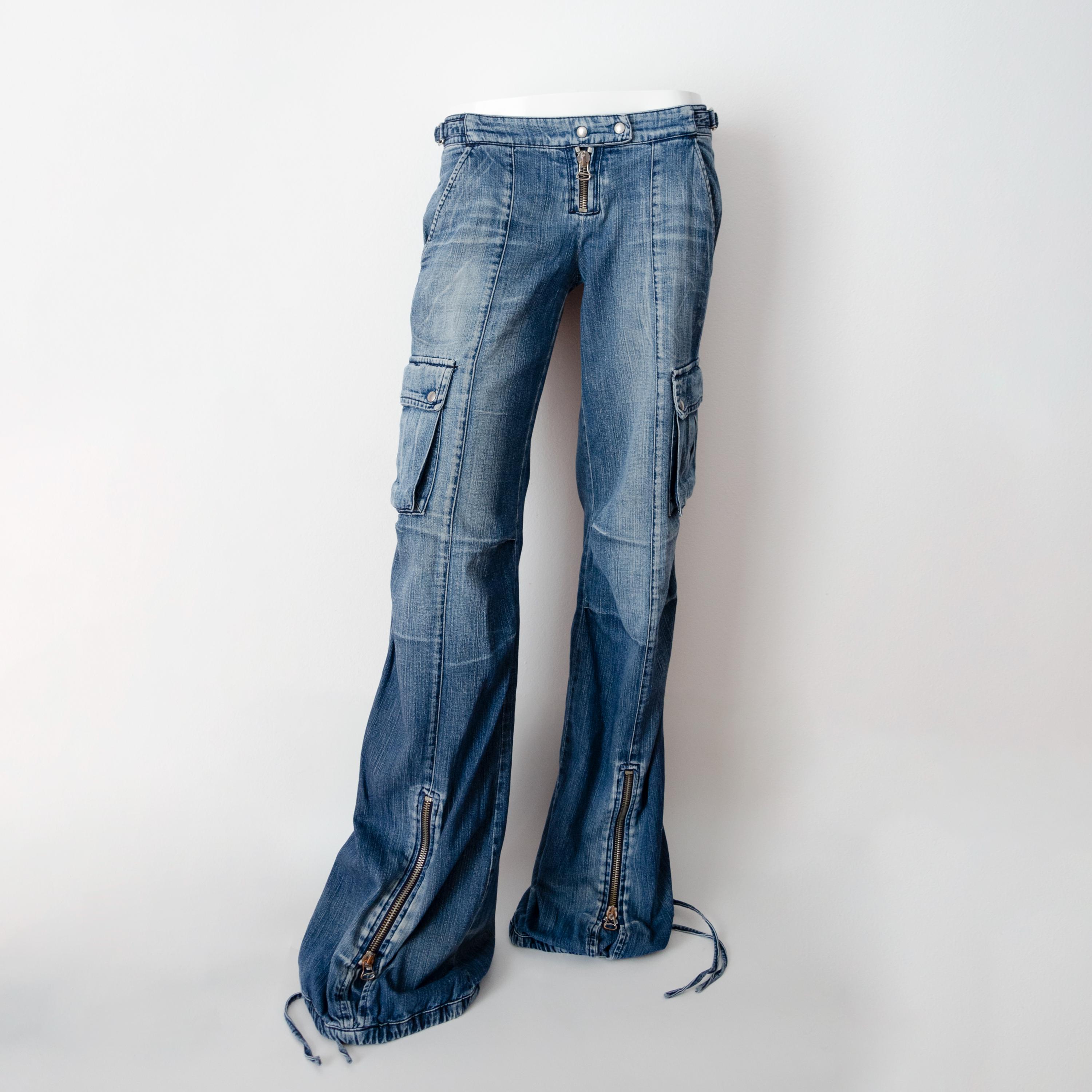 Y2K miss sixty ベージュ カーゴパンツ ドロスト ミスシックスティ Y2K