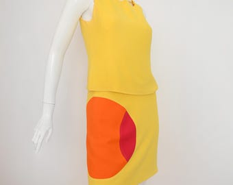 Robe Vintage Moschino Cheap And Chic Années 90 Motif Casino - Taille 42 IT