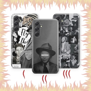 May include: Three phone cases featuring black and white imagery of Frank Sinatra. The left case shows a collage with text, the center case displays a portrait with the word UNDENIABLE, and the right case features a montage of various photographs.