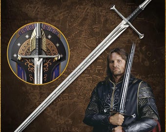 Handmade Fantasy King Sword Reforged Cosplay Swords Replica Christmas Medieval gift for husband