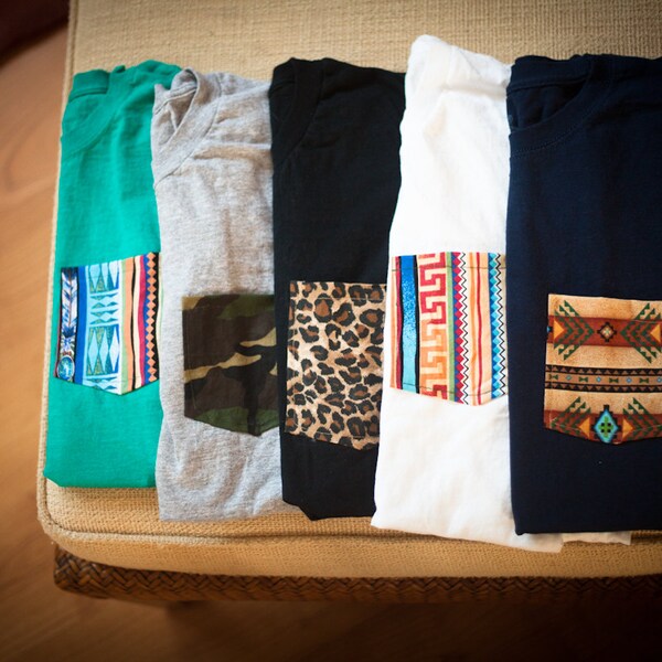 Custom order pocket tees