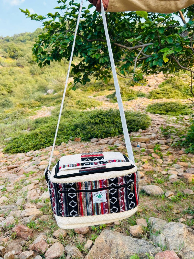 Hemp cotton lunch box backpack