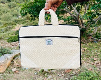Minimalist Commuter laptop backpack tablet compartment bag tech organizer bag hemp tablet backpack home tablet bag padded laptop tablet bag