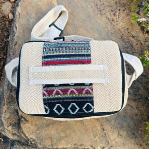 Mochila para almuerzo de cáñamo y algodón, fiambrera de cáñamo, bolsa térmica para almuerzo de cáñamo, bolsa ligera para viaje, bolsa para almuerzo de uso diario imagen 15
