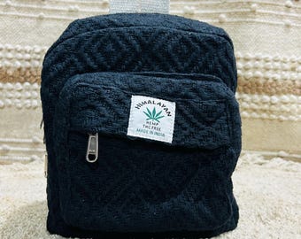 麻リュック黄緑色巾着袋　ハンドメイド hemp 麻製　サイケ好きに是非！ 麻リュック黄緑色巾着袋 ハンドメイド hemp 麻製 サイケ好きに是非！