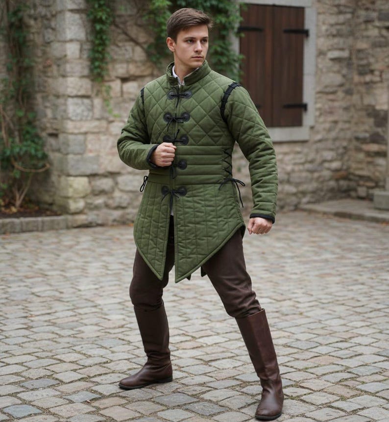 medieval-padded-armor-men-cotton-gambeson-jacket-coat-etsy