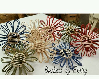 Pattern for a Woven Basket Reed Decorative Flower