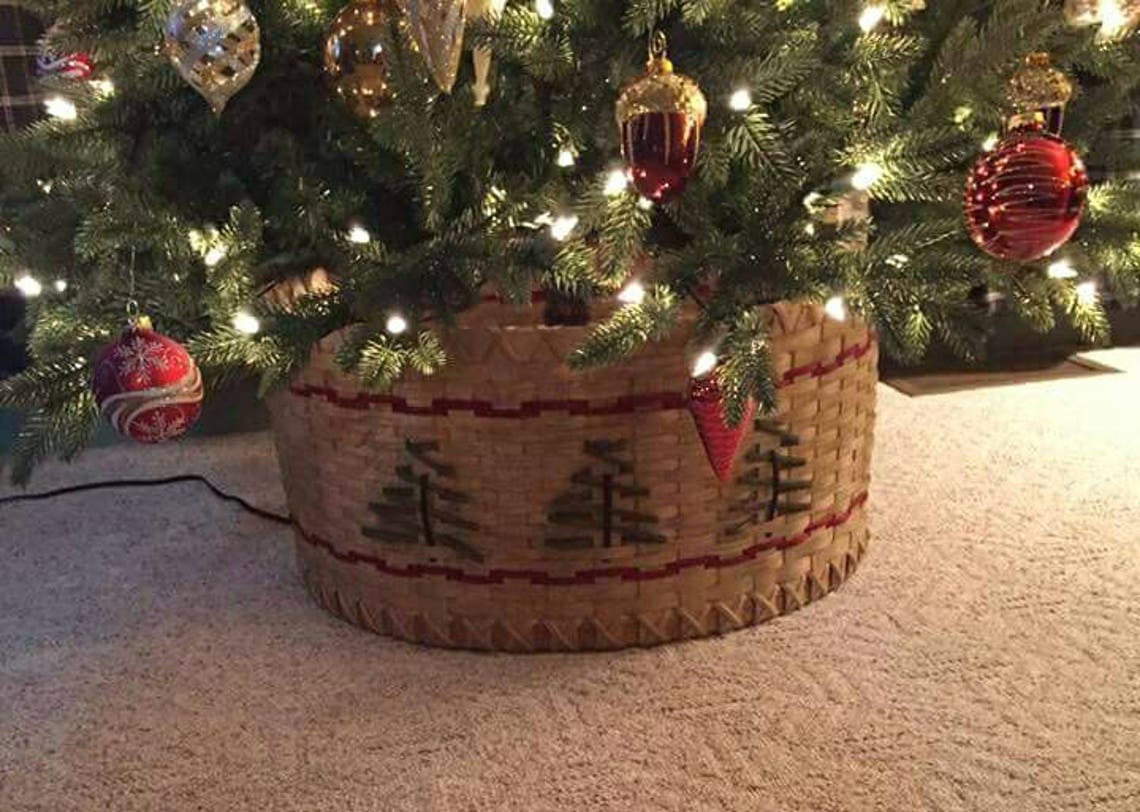 Tree Basket Skirt Grey at Lauren Ball blog