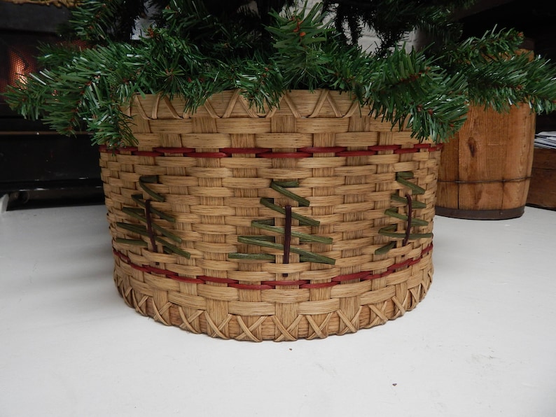 Pattern Only Christmas Tree Skirt Basket Pattern Etsy
