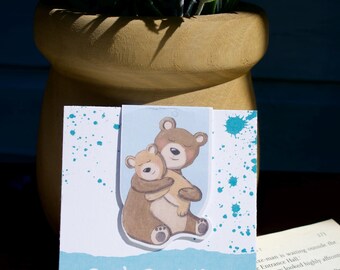 Book Buddy | illustrated bear hugs  | Magnetic Bookmark