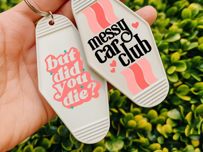 Motel Keychain SVG Bundle 50 Retro Hotel Key Tag PNG DXF Cricut - Etsy