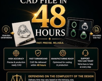 Custom Jewelry CAD Design Service | Ring, Pendant, Earring, Bracelet Design