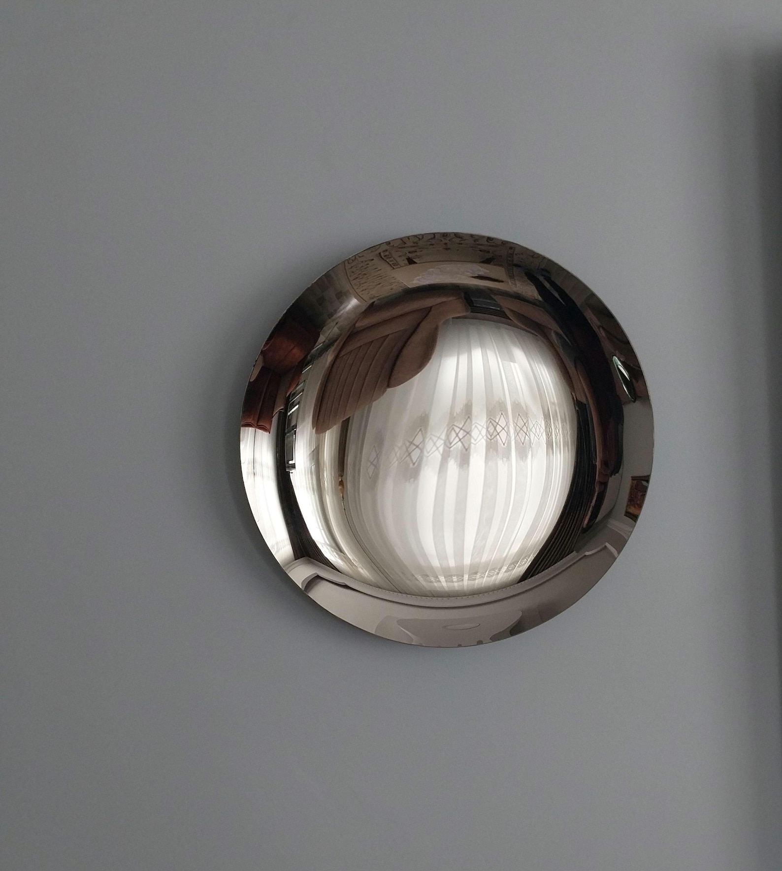 Modern Round Convex Wall Mirror - Etsy