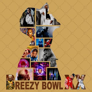 Chris Brown Breezy Bowl XX PNG File T-Shirt Design, Transparent Background Digital Download