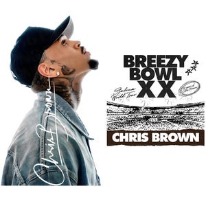 Chris Brown Breezy Bowl XX Tour 2025 PNG Bundle Sublimation & Poster T-Shirt Signature Design