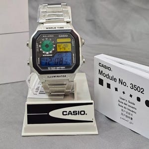 Custom Casio Royale Mod: Hand-Painted Retro World Time Watch