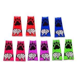 10pcs Epoxy Cab Set  Bears with Paws Trapezoid Epoxy Cabochon Beading Focal Center