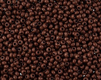 Preciosa Tschechische Rocailles 10/0 - Terra Intensive Brown (25g Beutel)