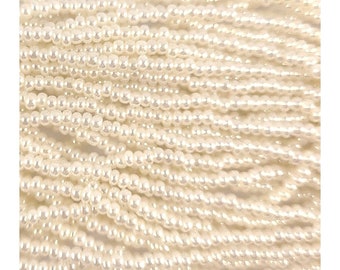 Preciosa Czech Seed Beads Pearlized 11/0 - Off White (Full Hank)