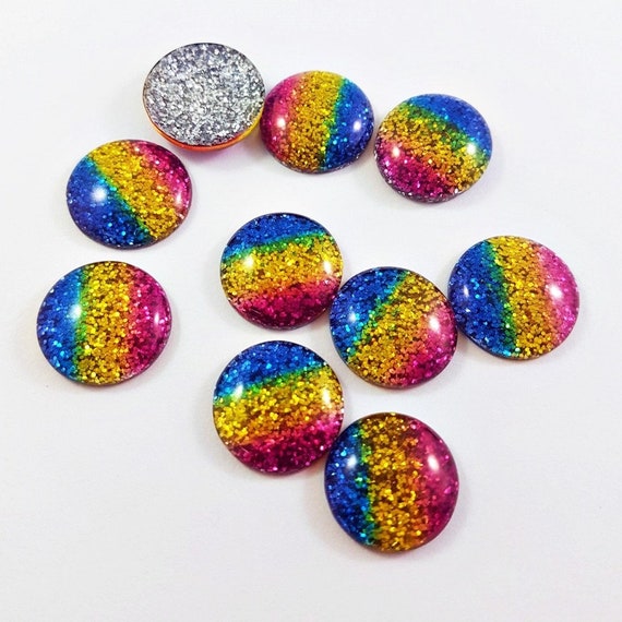 Resin Cab - Oval Large, Druzy Daisy Resin Cab - Oval Large, Druzy Daisy