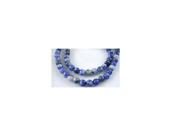 4 mm Naturals Blue Spot Jaspis Edelstein Perlen 15 "Strang