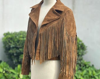 brown vintage フリンジジャケット brown vintage フリンジジャケット
