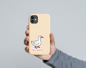 Silly Goose Waterproof Vinyl Sticker: Laptop, Water Bottle Decal