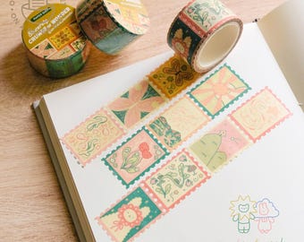 Sincerely, Crumbs of Wonder | Stamp Washi Tape - Greetings, letters, stamp, snail mail, journaling, journal supplies, junk journal