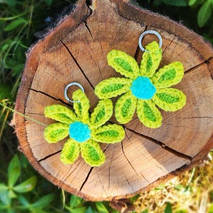 Parure de bijoux au crochet « Pattaya » – Collier et boucles d&#39;oreilles romantiques bohèmes, faits main avec du fil de coton