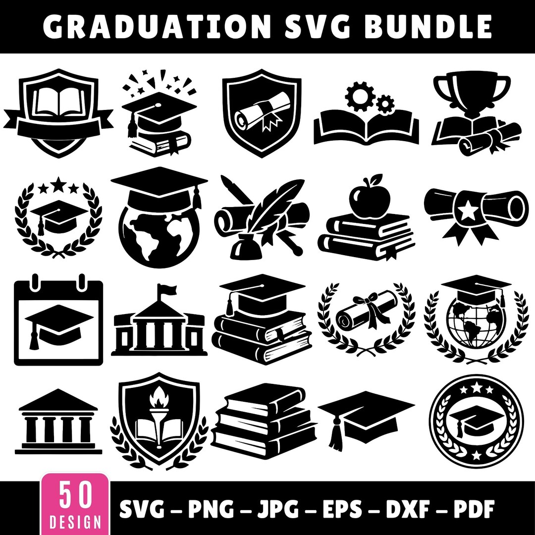 Graduation SVG Bundle 2026 | Class of 2026 SVG PNG | Graduation Cap Svg ...