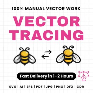 Anpassad vektorspårningstjänst, raster till vektor, anpassad logotypdesign, konvertera rasterbild till vektorgrafik, SVG-filer för Cricut, grafisk design