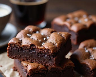 Das ultimative Rezept für fudgy Brownies • Glanzpapier (Instant Download)