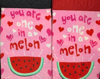 Handmade CROCHET TOP HANGING COTTON TOWEL Sweet Summer time melon Handmade CROCHET TOP HANGING COTTON TOWEL Sweet Summer time melon