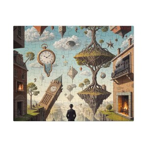 Jigsaw puzzle with tin