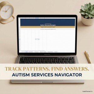 Autism Services Navigator | Waitlist Tracker | Google Sheets | Therapy Services Log | Autism Parent Tool
