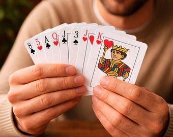 personalized card deck - custom poker gift for him
