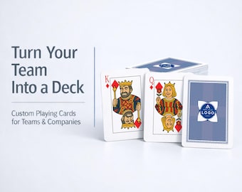 Bulk Corporate Gifts Custom - Playing Cards with Your Logo - Personalized Company Team Gift